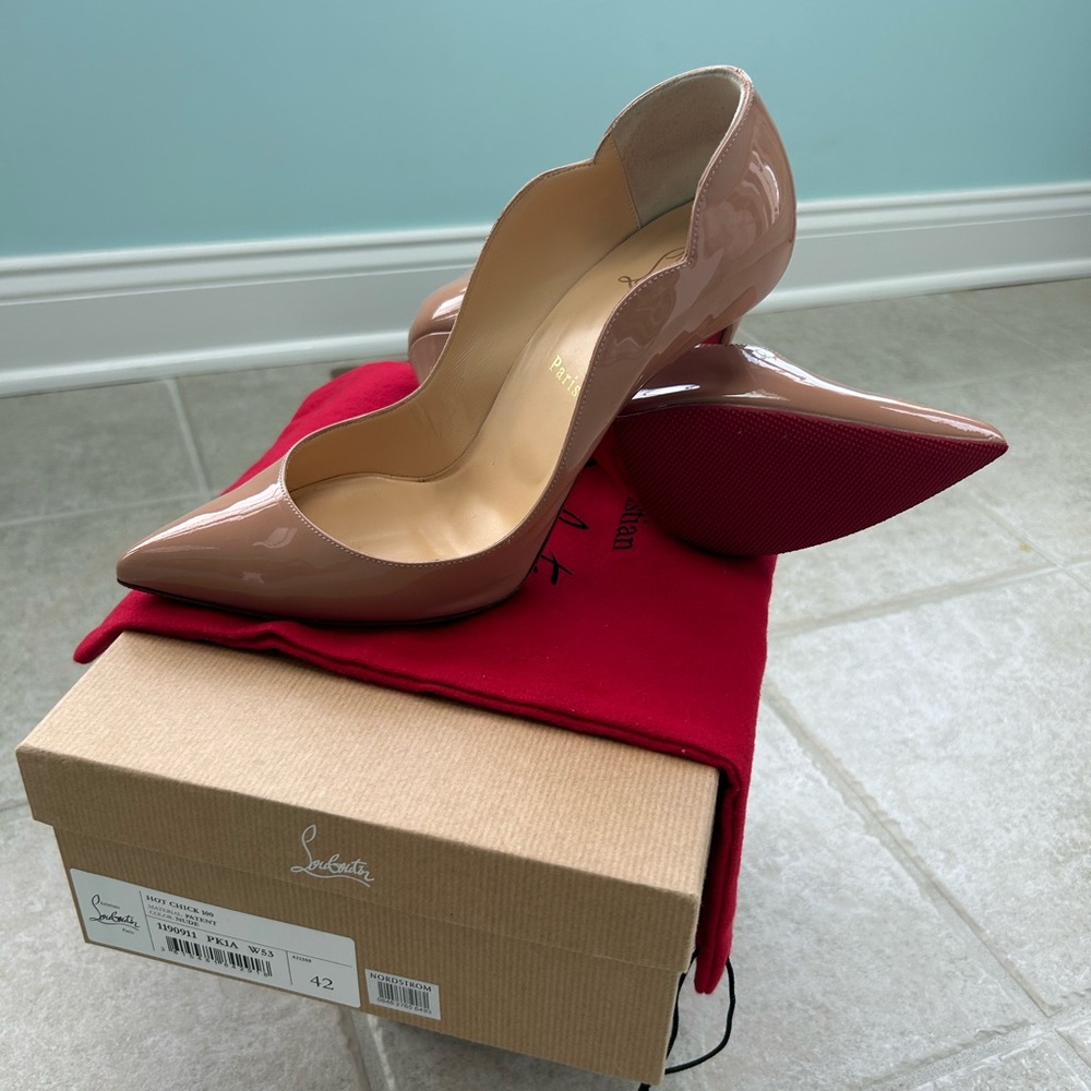 Christian Louboutin Nude Patent Heels
